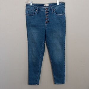 Madewell 9" Mid-rise Skinny Crop Size 33T